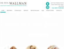 Tablet Screenshot of drneilwallman.com.au